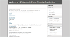 Desktop Screenshot of edinburghfreechurchcontinuing.com