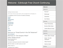 Tablet Screenshot of edinburghfreechurchcontinuing.com